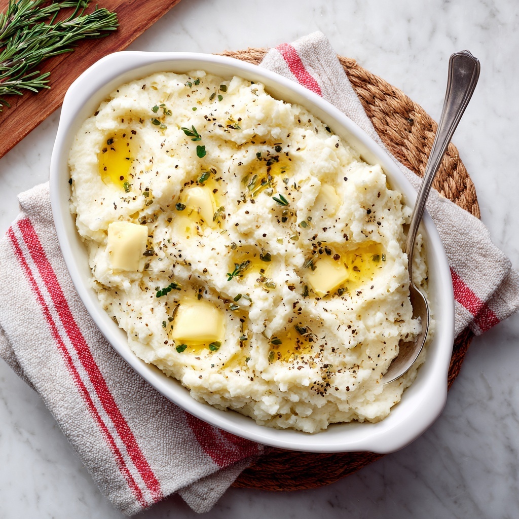 Blue Cheese Mashed Potatoes with Rosemary Recipe - Recipe Image