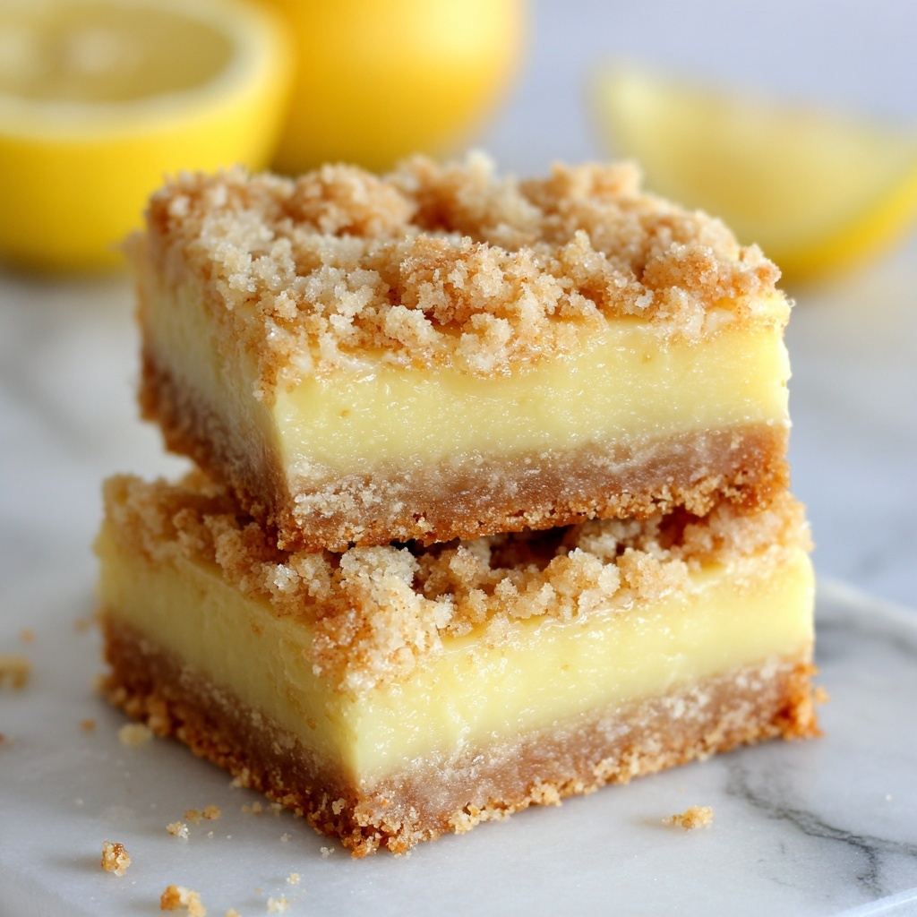 Homemade Lemon Crumb Bars Recipe - Recipe Image